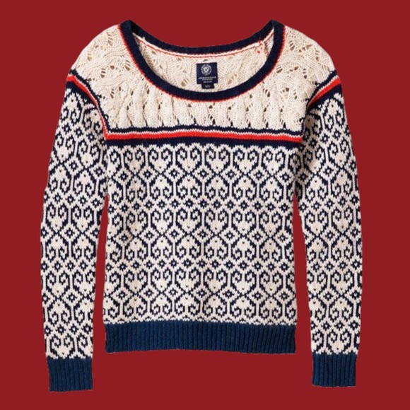 American Eagle Outfitters Sweaters - Y2K AEO Retro Fair Isle Sweater